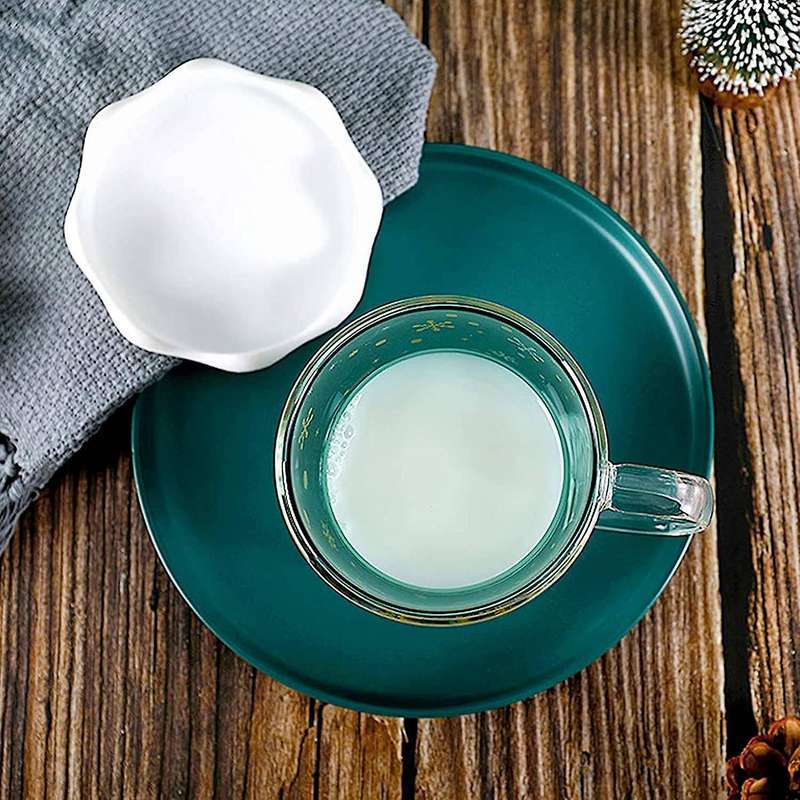 Christmas Glass Double-layer Cup, Star Wish Cup, Christmas Tree Cup