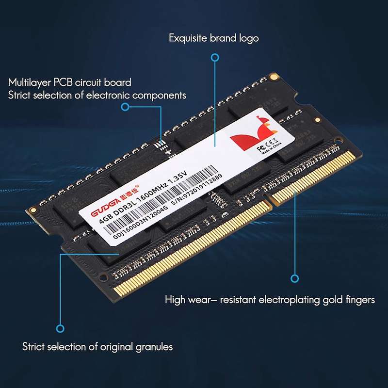 Gudga 4gb Laptop Gaming Memory Bar Compatible with 1333mhz