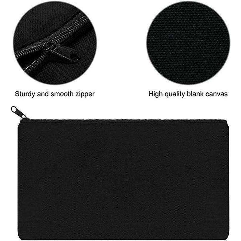 36pcs Canvas Zipper Pouch Bags Canvas Makeup Bags for Travel Craft
