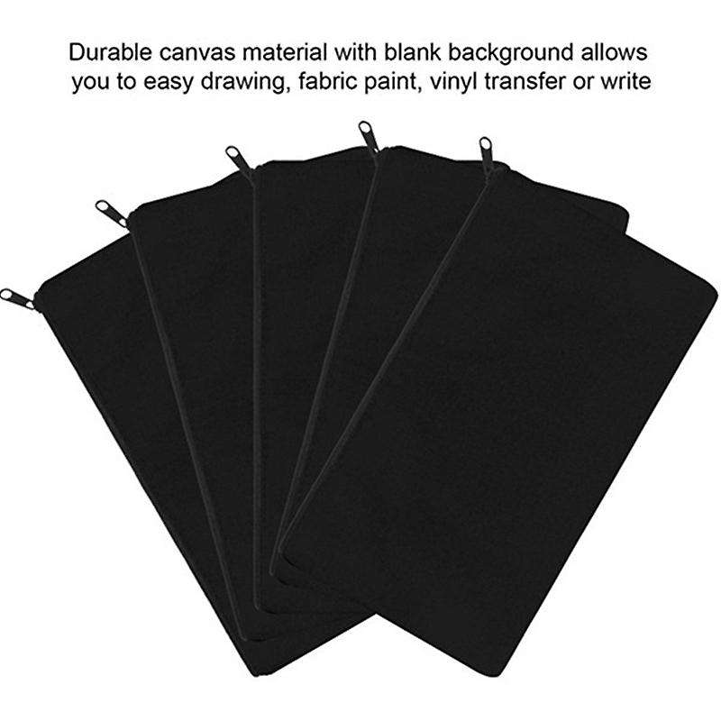 36pcs Canvas Zipper Pouch Bags Canvas Makeup Bags for Travel Craft