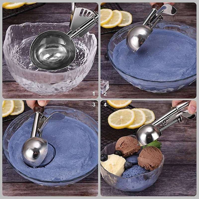 Ice Cream Scoop Set with Trigger Release -for Ice Cream,freeze Yogurt