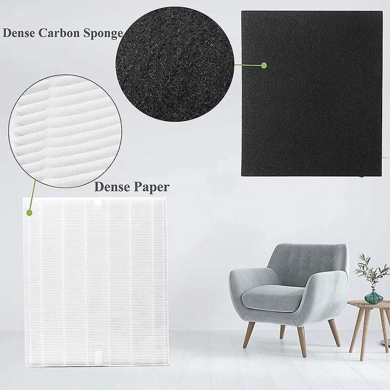 For Coway Ap1512hh Air Purifier Filter and Filter Cotton, 1+ 4