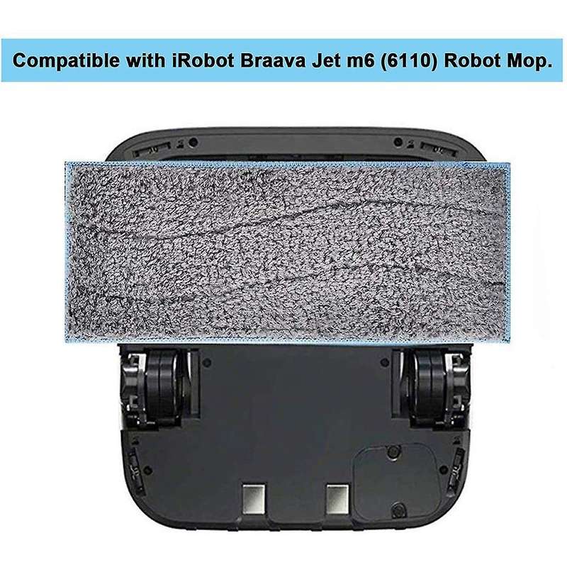 Wet Mopping Pads Compatible Braava Jet M Series, for Irobot Braava M6