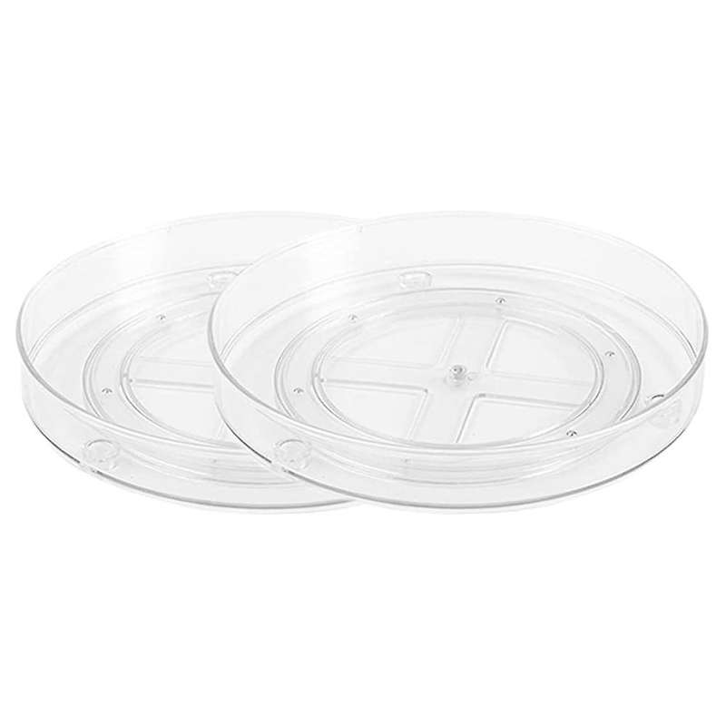 2 Pack Turntable Lazy Susan Spice Rack for Cabinets Kitchen
