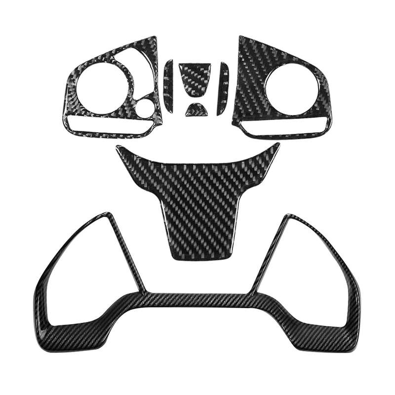 Dashboard Trim Cover Frame Abs Carbon Fiber Style for Honda Civic