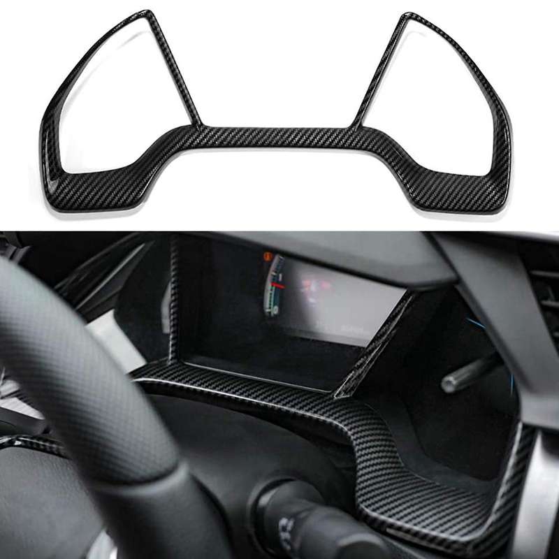 Dashboard Trim Cover Frame Abs Carbon Fiber Style for Honda Civic