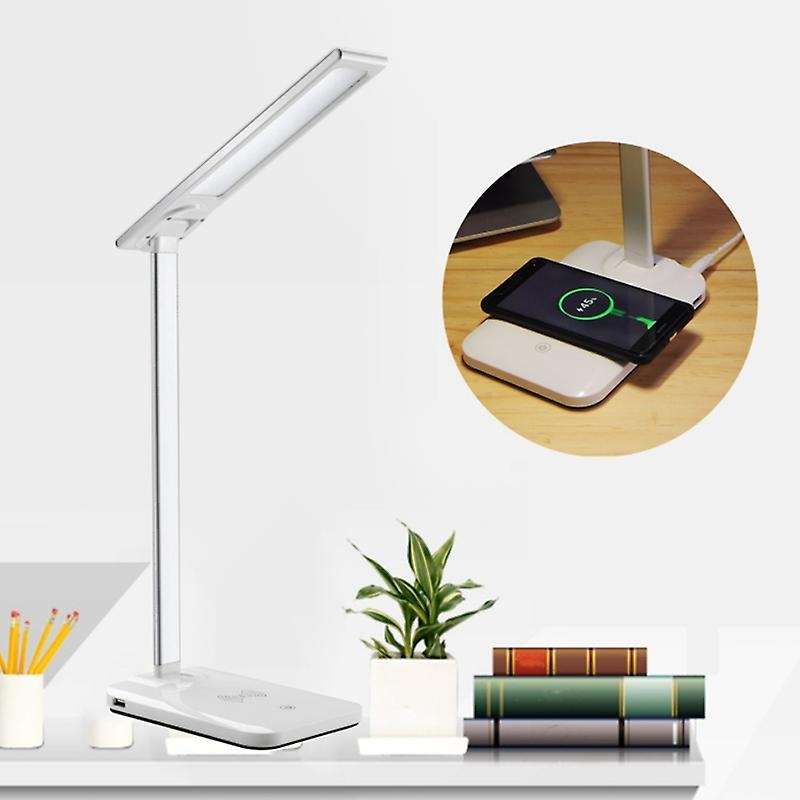 Led Desk Lamp,with Usb Charging Port,press Control