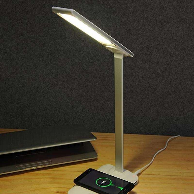 Led Desk Lamp,with Usb Charging Port,press Control