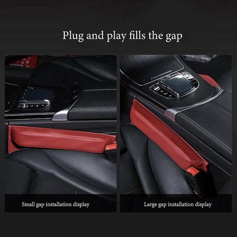 2pcs Car Seat Anti-leakage Plugs Car Seat Side Space Filling Strip 2