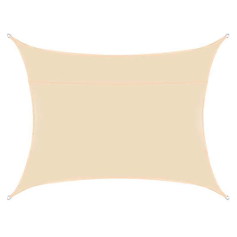 Sun Shade Sail, Rectangle 6.5 X 10inch for Patio, Carport, Backyard