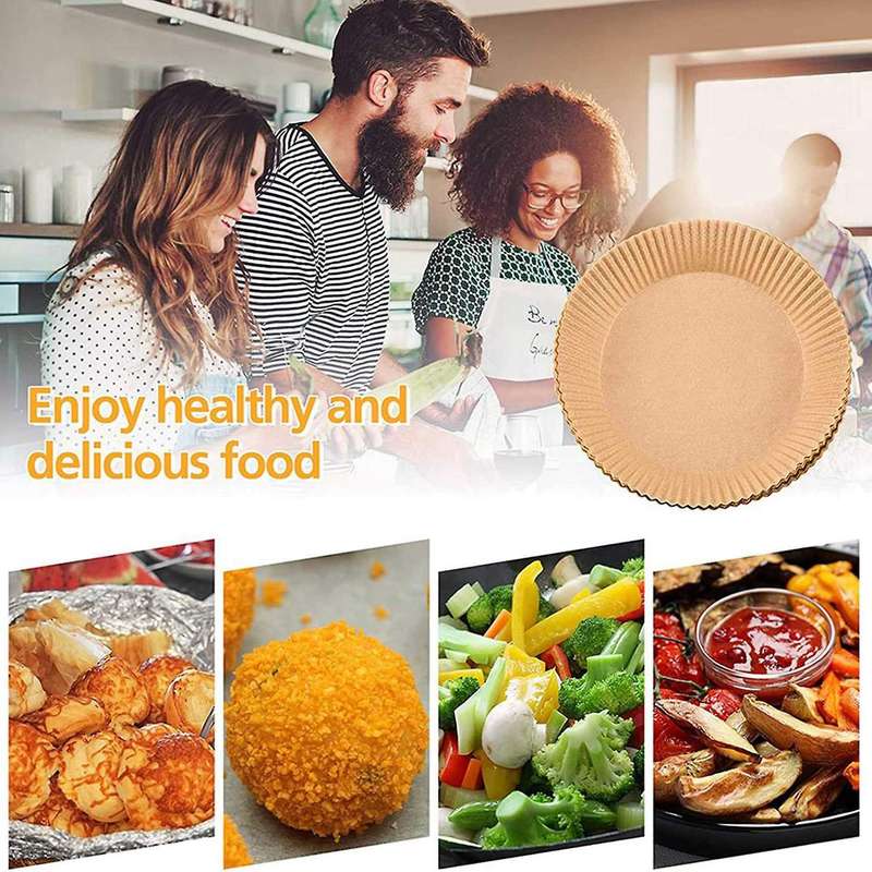 300pcs Air Fryer Parchment Paper Liners Unperforated Parchment Paper