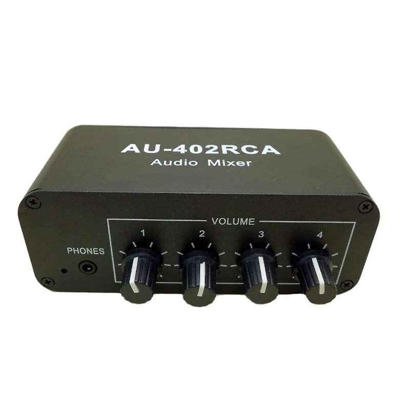 Multi-source Rca Mixer 4 Input 2 Output Audio Switch Switcher Control