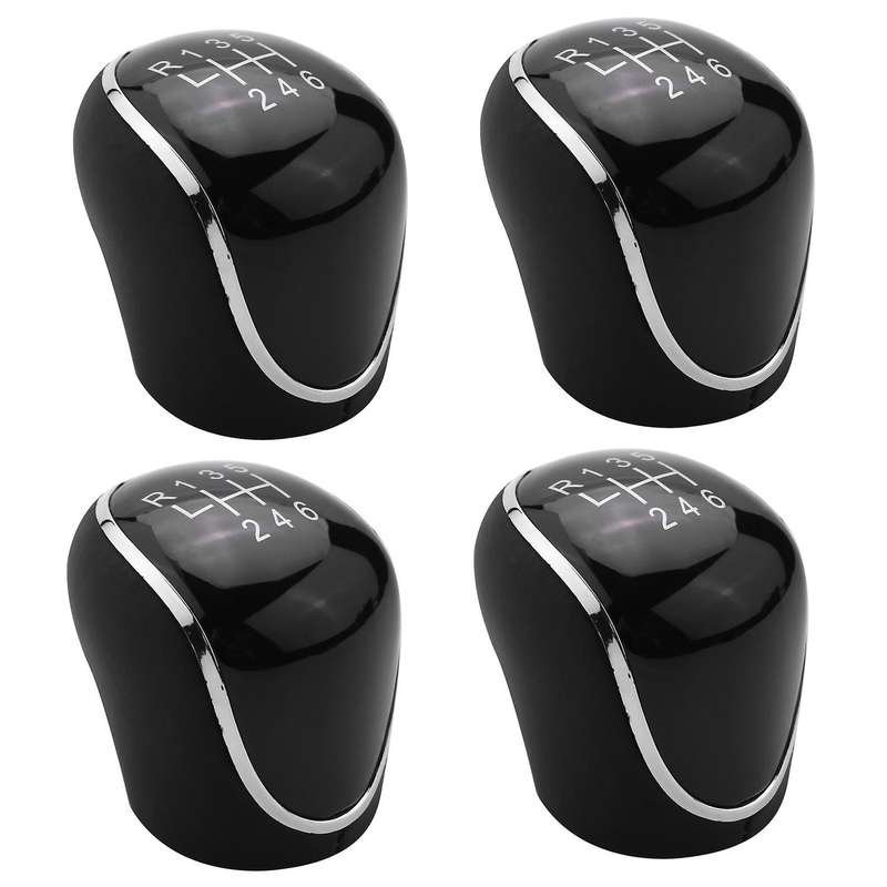 4x 6 Speed Car Pu Leather Gear Shift Knob Shift Lever for Ford Mondeo
