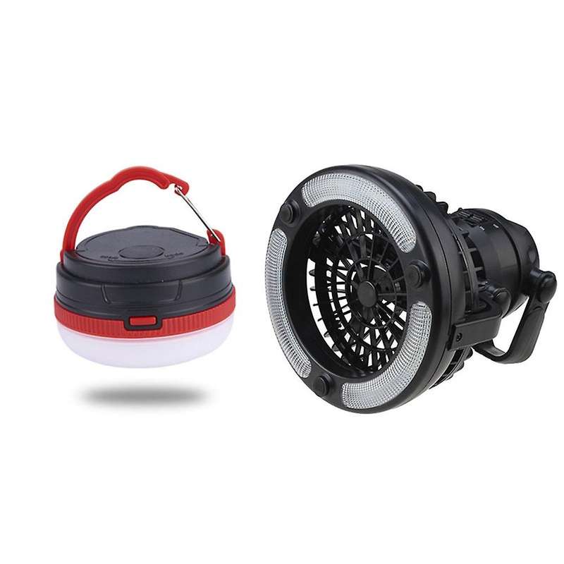 Camping Hiking Portable 2in1 Ceiling Lamp with Fan