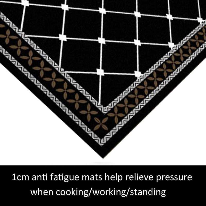 2 Pieces Thick Cushioned Kitchen Floor Mats Set Kitchen Runner Mats
