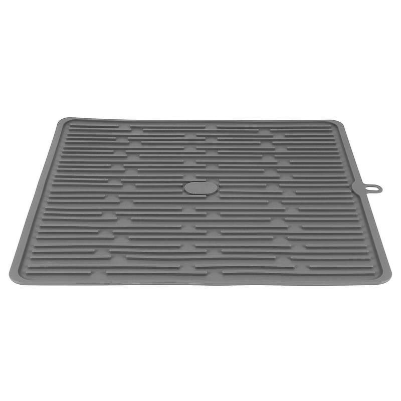 Dish Drying Mat, for Kitchen, Heat Resistant Mat (dark Gray)