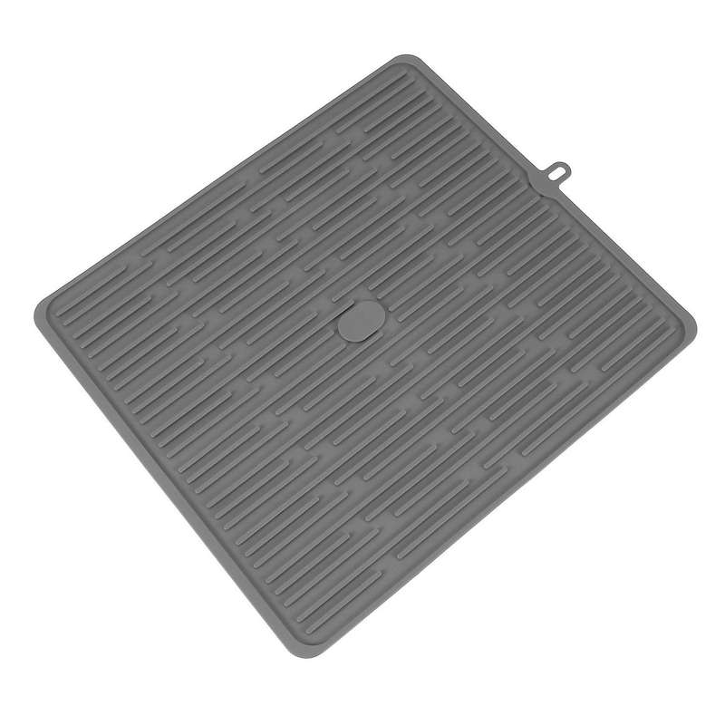 Dish Drying Mat, for Kitchen, Heat Resistant Mat (dark Gray)