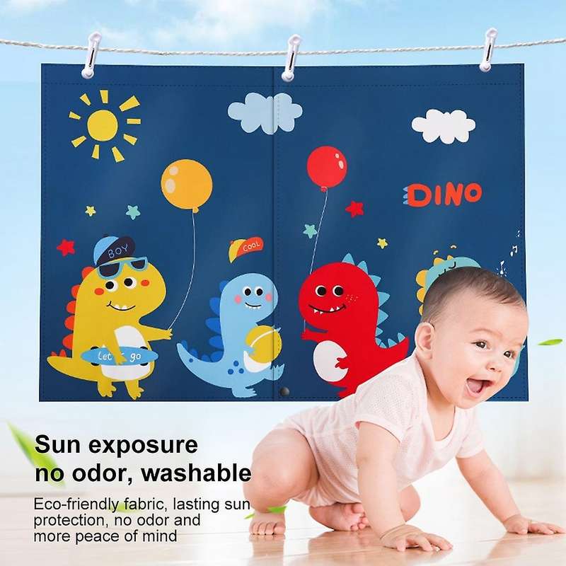 1 Set Of Sunshade Magnetic Suction Car Curtain Cute Cartoon Pattern