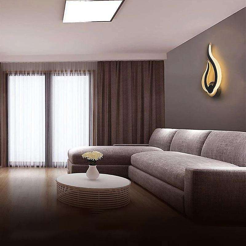 Led Up Down Wall Light Lighting Fixture Flame Design Bedside Light