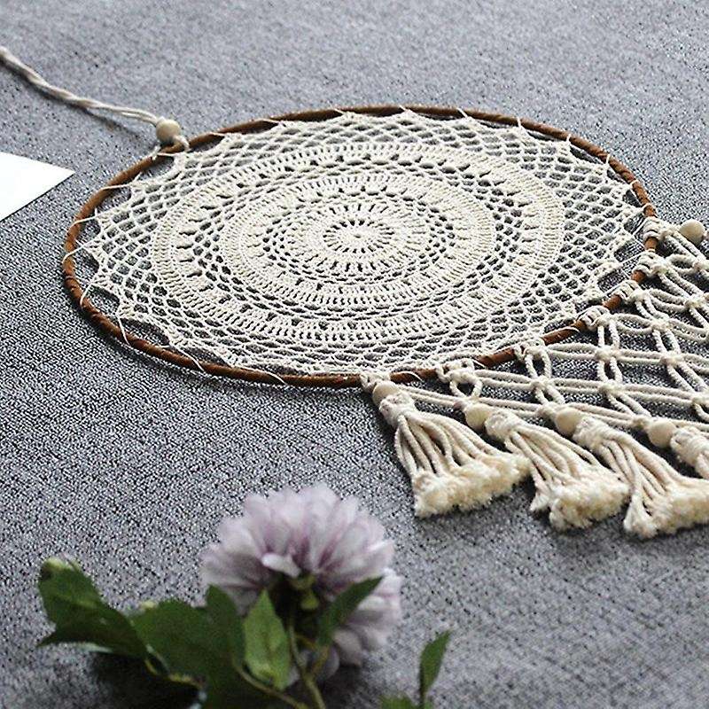 Hanging Macrame Tassels Dreamcatcher for Girl Bedroom Decoration