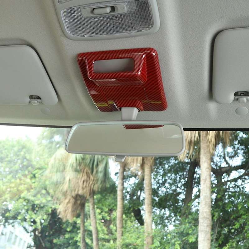Car Rearview Mirror Base for Suzuki Jimny 2019-2022,red Carbon Fiber