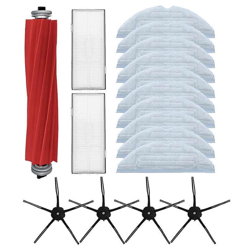 17pcs Replacement Main Brush Mop Hepa Filter Side Brush for Xiaomi