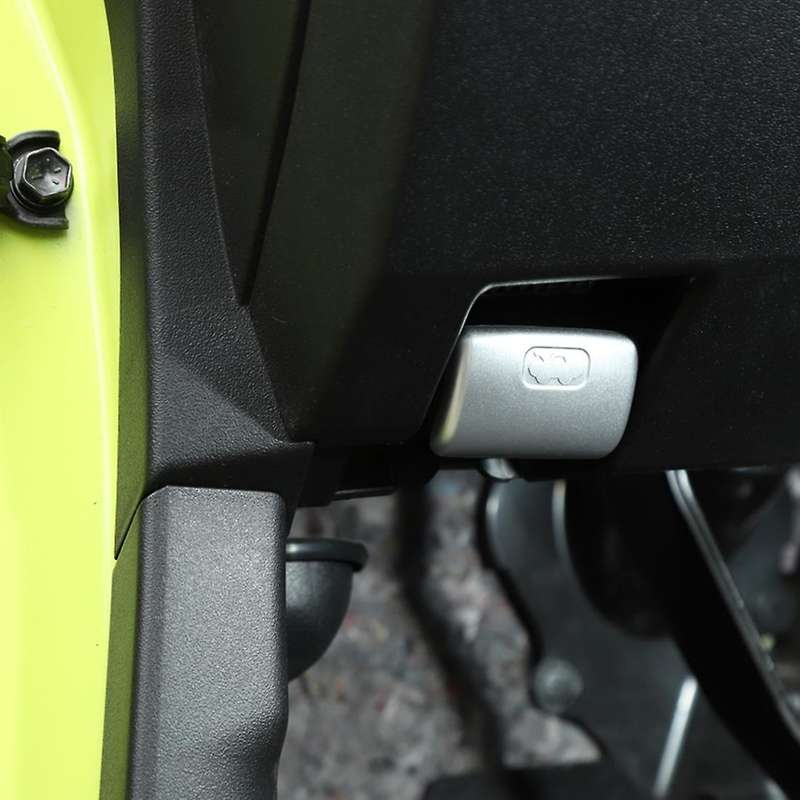 For Jimny 19-22 Car Mirror Adjustment Switch Stickers, Silver
