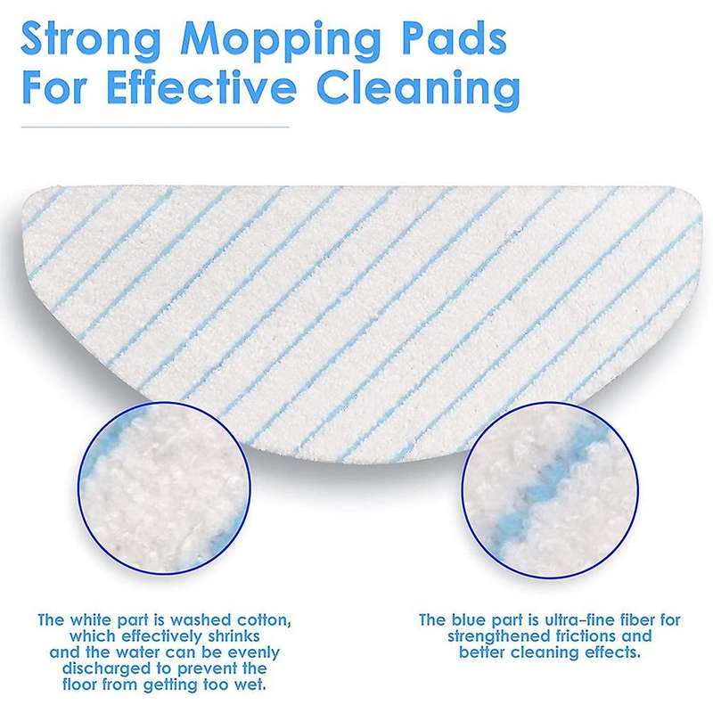 75 Pieces Disposal Mop Pads for Ecovacs Deebot Ozmo T8/ T8+