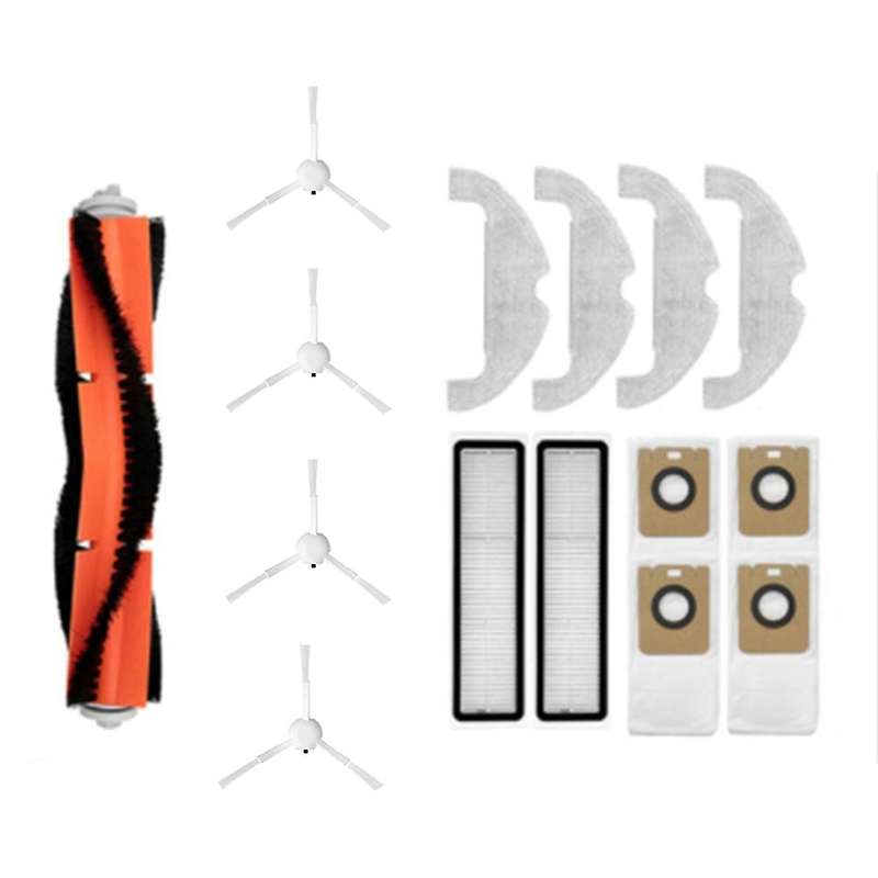 15pcs for Xiaomi Mijia Stytj05zhm Mop Main Brush Side Brush Filter