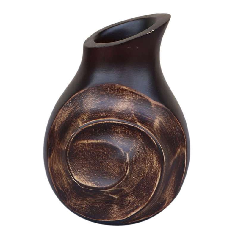 Wooden Vase Decoration Living Room Solid Wood Ware Flower Bottle A