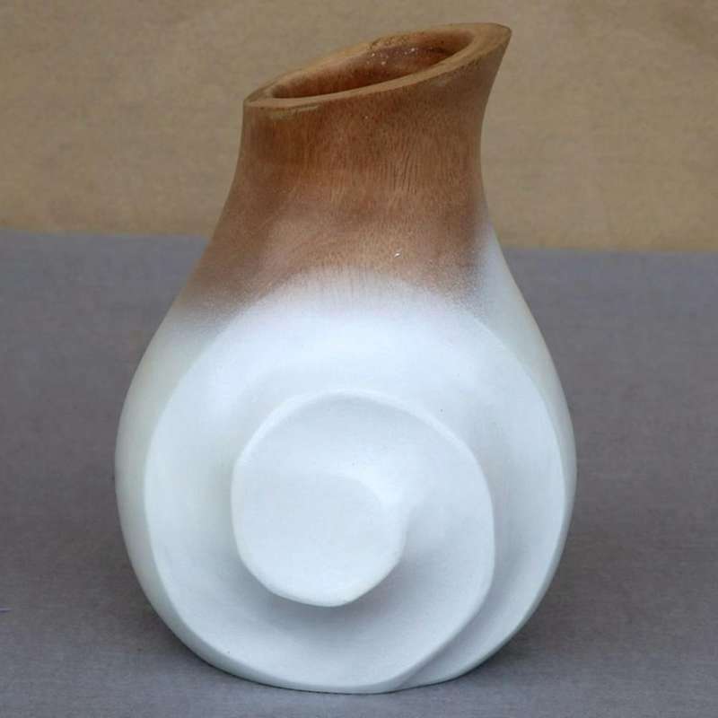 Wooden Vase Decoration Living Room Solid Wood Ware Flower Bottle A