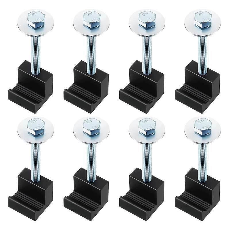 8 Pcs Truck Tool Box Mounting Kit Black J Hook Crossover Tool Box Tie