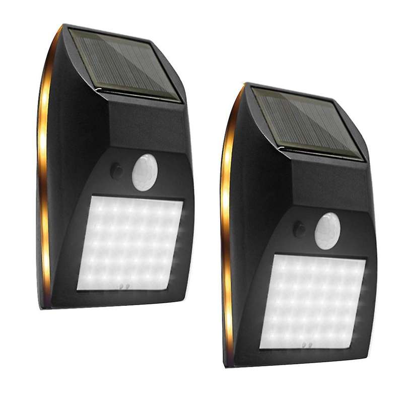 Solar Fence Lights, 2 Pack Solar Garden Wall Lights Outdoor