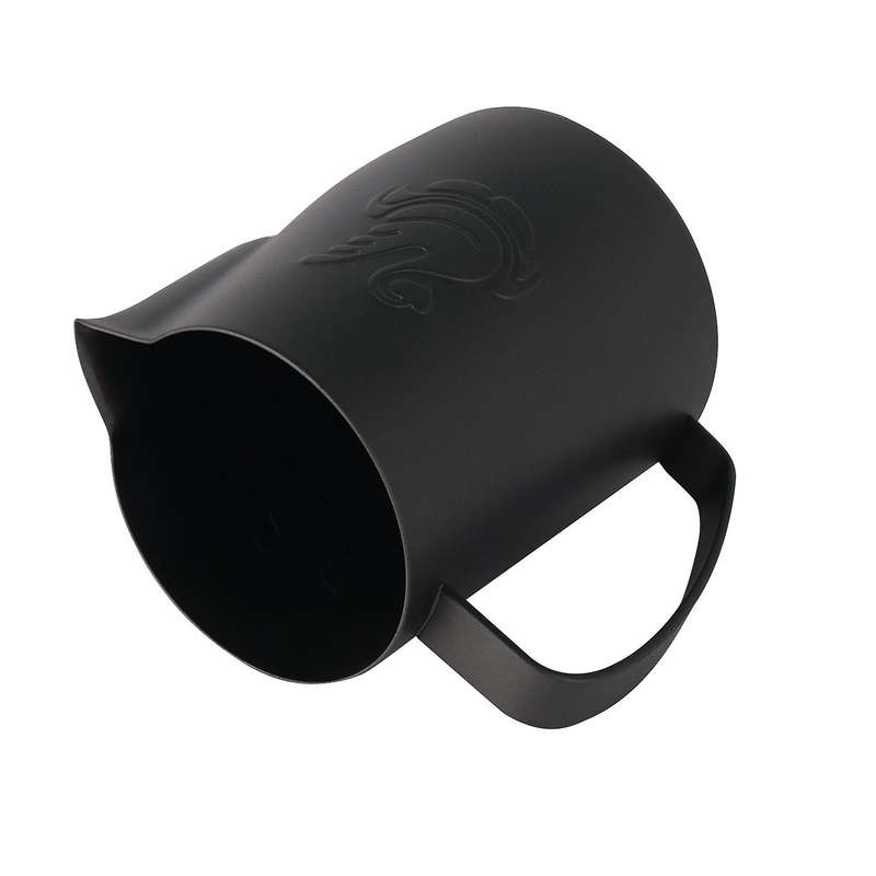 Stainless Steel Black Coffee Cup Milk Frothing Cup 600ml Jug Latte