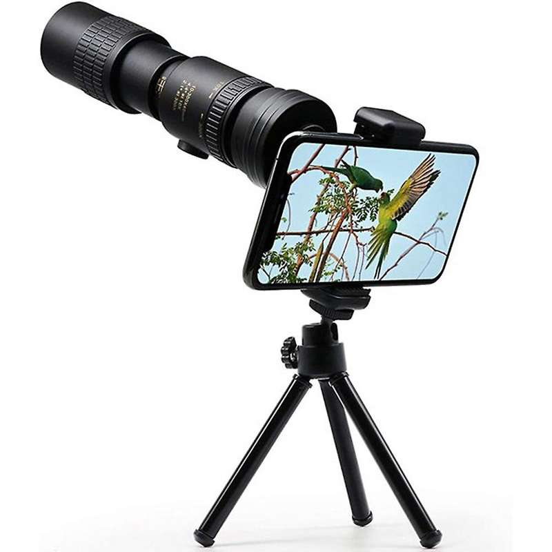 Monocular Telescope 4k 10-300x40mm,with Smartphone Holder&tripod