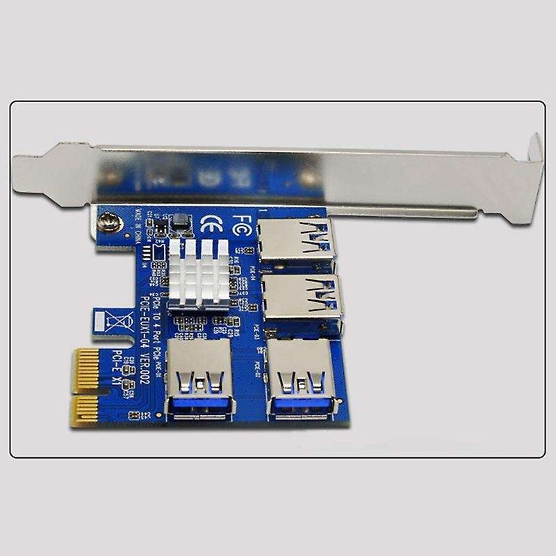 For Bitcoin/litecoin/ Eth Coin 4 In 1 Pci-e Riser Adapter Board