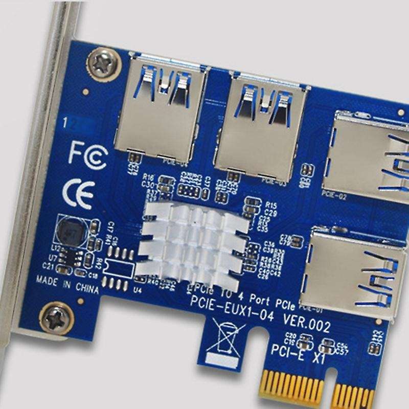 For Bitcoin/litecoin/ Eth Coin 4 In 1 Pci-e Riser Adapter Board