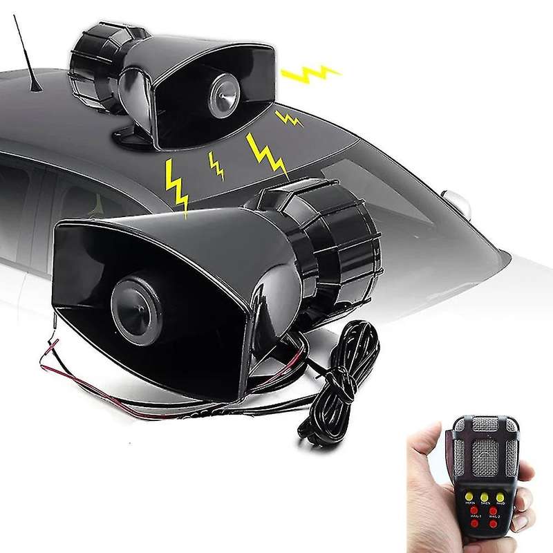 Warning Alarm Truck 7-sound Loud Alarm Loudspeaker 12v Siren Air Horn