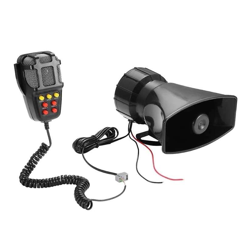 Warning Alarm Truck 7-sound Loud Alarm Loudspeaker 12v Siren Air Horn