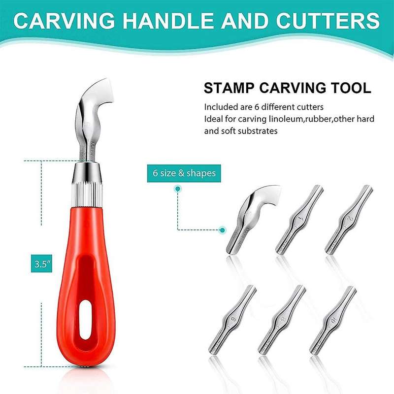Rubber Stamp Making Kit,block Printing Tool Kit,linoleum Cutter