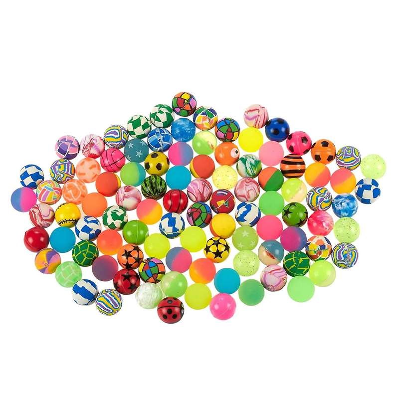 100pcs Kids Magic Bouncy Jumping Floating Bouncing Balls Rubber