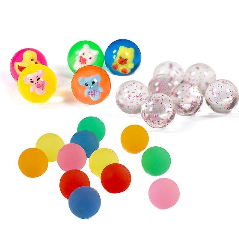 100pcs Kids Magic Bouncy Jumping Floating Bouncing Balls Rubber