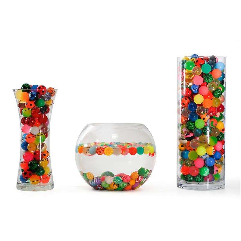 100pcs Kids Magic Bouncy Jumping Floating Bouncing Balls Rubber