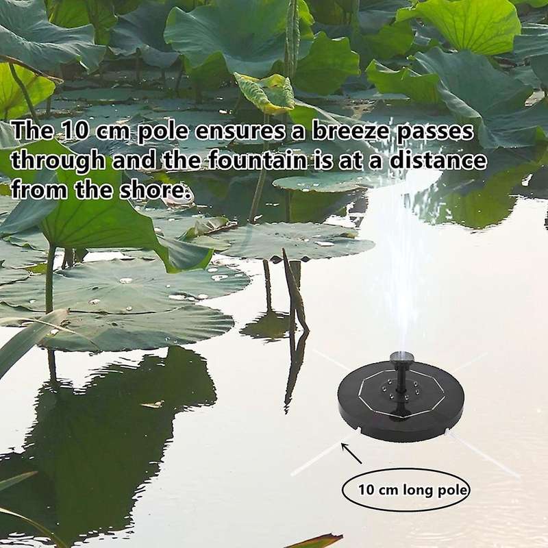 3.5w Led Solar Fountain Pump with Led and Power Storage Function