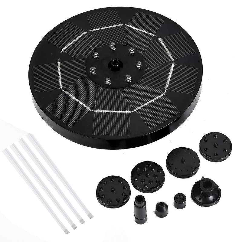 3.5w Led Solar Fountain Pump with Led and Power Storage Function