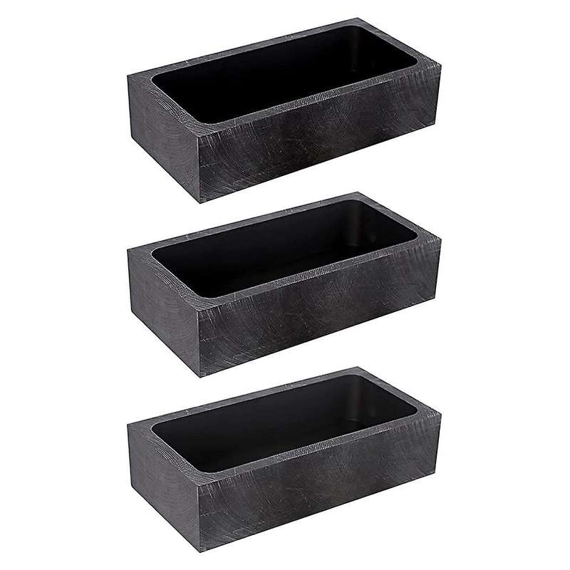 3pieces Graphite Crucible Mould for Melting Casting Gold Silver Metal
