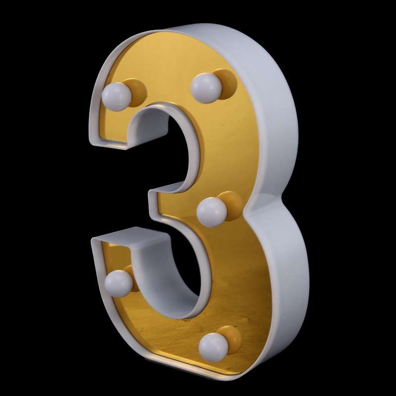 520 1314 Gold Letter Modeling Light Led Decorative Light Layout