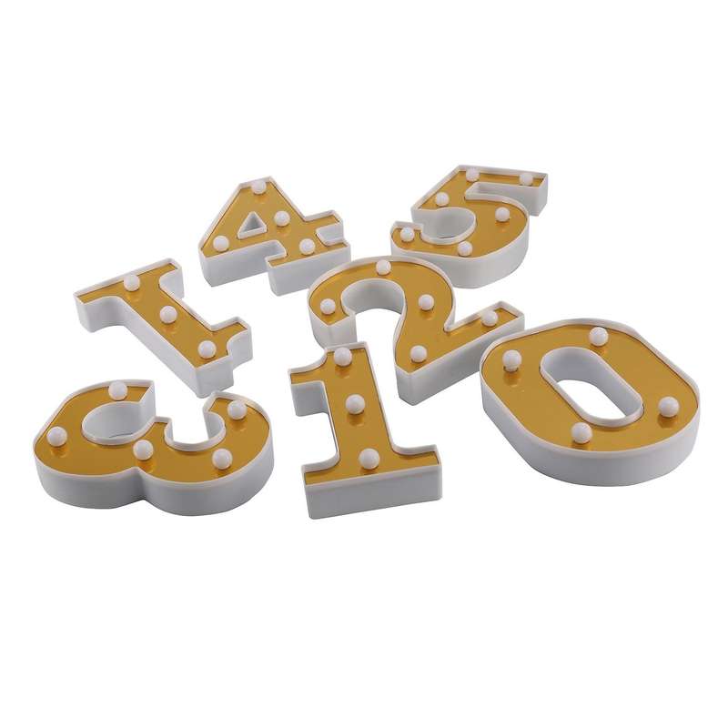 520 1314 Gold Letter Modeling Light Led Decorative Light Layout