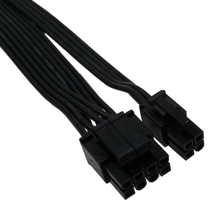Atx Cpu 8pin Male to Dual Pcie 2x 8pin Male Cable for Corsair Modular