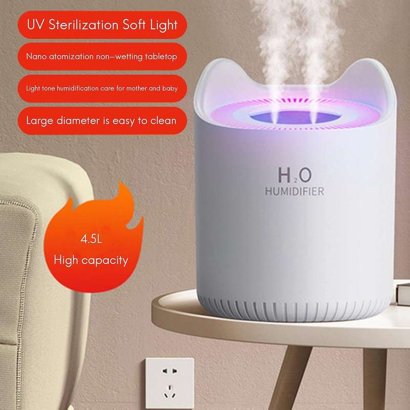 Humidifiers for Bedroom,4.5l Cool Mist Humidifier for Bedroom